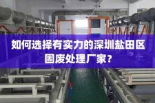 如何选择有实力的深圳盐田区固废处理厂家？